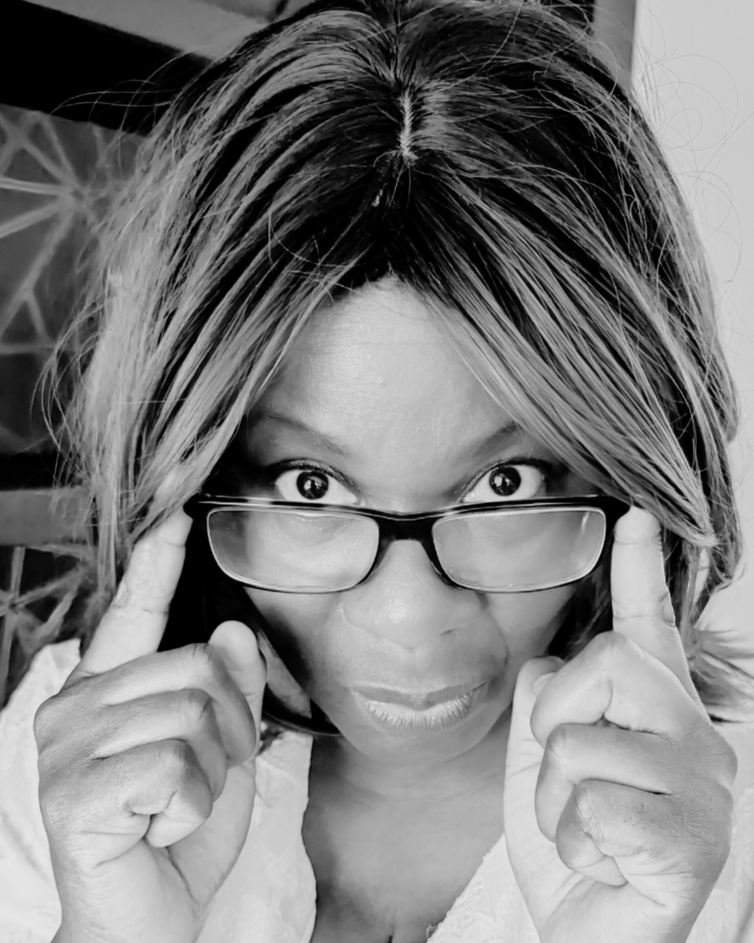 Selina Yankson in a black and white portrait
